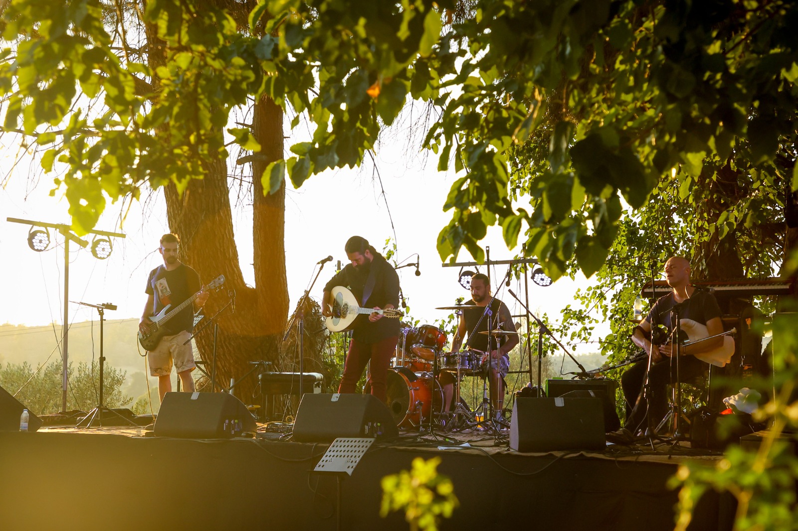 Idaon Project performing live at sunset